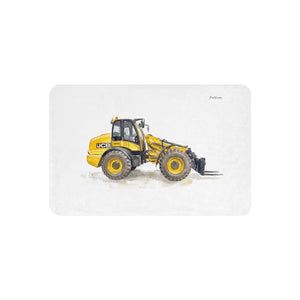 Furrow & Fields 37″×57″ JCB TM420 Watercolor | Sherpa Blanket Quality Farmers Merch