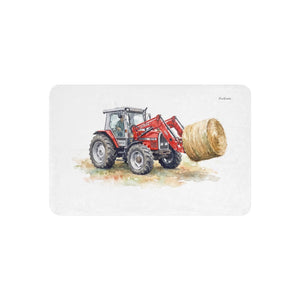 Furrow & Fields 37″×57″ Massey Ferguson 3070 Autotronic Watercolor | Sherpa Blanket Quality Farmers Merch