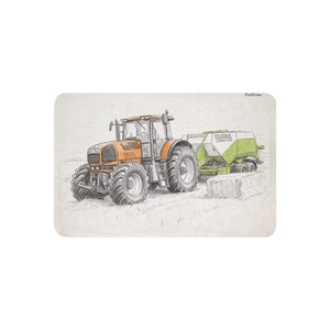 Furrow & Fields 37″×57″ Renault Atles 926 RZ Pencil Sketch | Sherpa Blanket Quality Farmers Merch