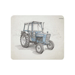 Furrow & Fields 50″×60″ Ford 4600 Pencil Sketch | Sherpa Blanket Quality Farmers Merch
