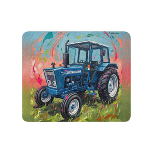 Furrow & Fields 50″×60″ Ford 4600 Splash Art (Sky) | Sherpa Blanket Quality Farmers Merch