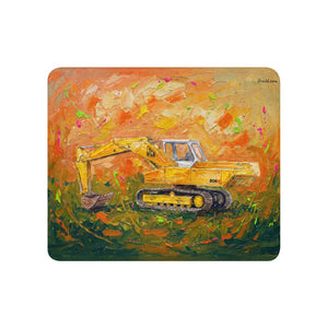 Furrow & Fields 50″×60″ JCB 806 Splash Art | Sherpa Blanket Quality Farmers Merch