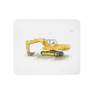 Furrow & Fields 50″×60″ JCB 806 Watercolor | Sherpa Blanket Quality Farmers Merch
