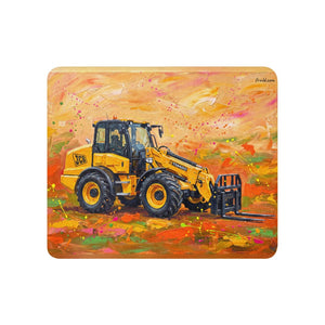 Furrow & Fields 50″×60″ JCB TM420 Splash Art | Sherpa Blanket Quality Farmers Merch