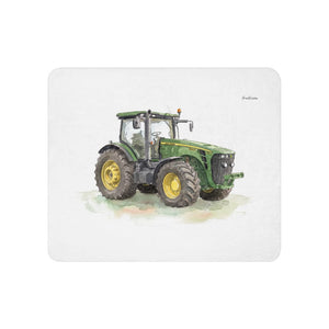 Furrow & Fields 50″×60″ John Deere 8345R Watercolor | Sherpa Blanket Quality Farmers Merch