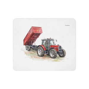 Furrow & Fields 50″×60″ Massey Ferguson 6180 Watercolor | Sherpa Blanket Quality Farmers Merch