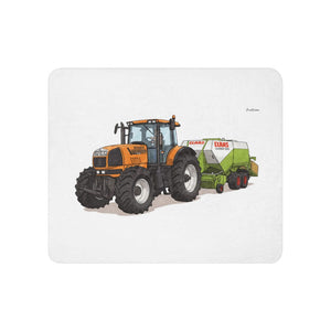 Furrow & Fields 50″×60″ Renault Atles 926 RZ Illustration | Sherpa Blanket Quality Farmers Merch