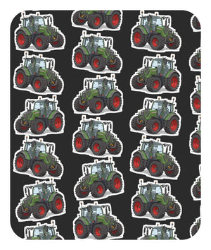 Furrow & Fields Baby Bodysuit Baby Fendt 313 Vario Tractor Bodysuit – Charcoal Pattern Quality Farmers Merch