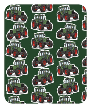 Furrow & Fields Baby Bodysuit Baby Fendt Favorit 611 Tractor Bodysuit – Green Pattern Quality Farmers Merch
