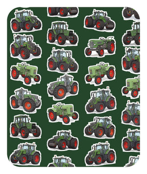 Furrow & Fields Baby Bodysuit Baby Fendt Tractors Bodysuit – Green Pattern Quality Farmers Merch