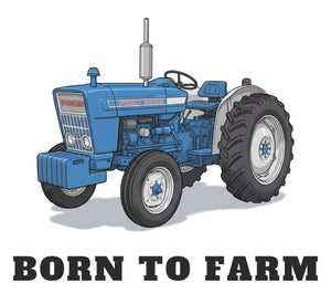 Furrow & Fields Baby Bodysuit Baby Ford 3000 Tractor Bodysuit – Born to Farm Quality Farmers Merch