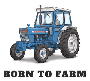 Furrow & Fields Baby Bodysuit Baby Ford 4000 Tractor Bodysuit – Born to Farm Quality Farmers Merch
