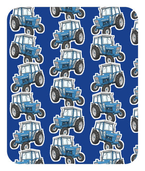 Furrow & Fields Baby Bodysuit Baby Ford 4600 Tractor Bodysuit – Blue Pattern Quality Farmers Merch
