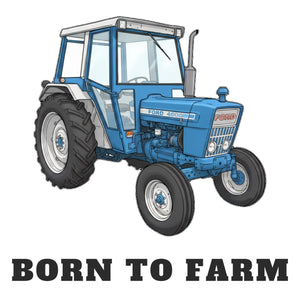 Furrow & Fields Baby Bodysuit Baby Ford 4600 Tractor Bodysuit – Born to Farm Quality Farmers Merch
