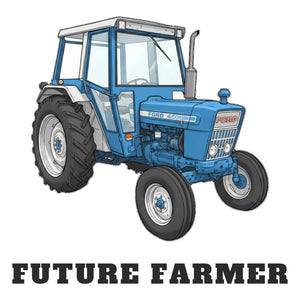 Furrow & Fields Baby Bodysuit Baby Ford 4600 Tractor Bodysuit – Future Farmer Quality Farmers Merch
