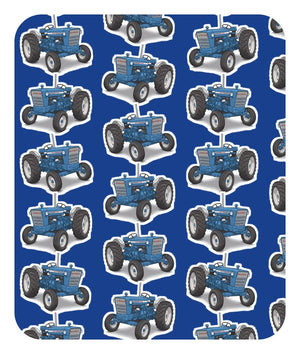 Furrow & Fields Baby Bodysuit Baby Ford 5000 Tractor Bodysuit – Blue Pattern Quality Farmers Merch