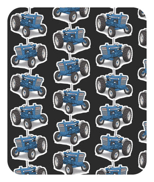 Furrow & Fields Baby Bodysuit Baby Ford 5000 Tractor Bodysuit – Charcoal Pattern Quality Farmers Merch