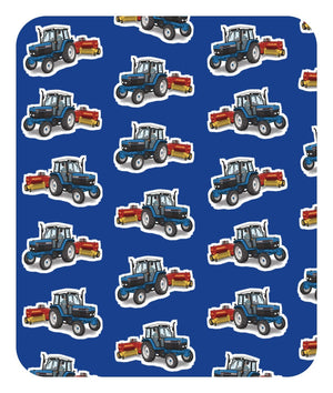 Furrow & Fields Baby Bodysuit Baby Ford 6640 Tractor Bodysuit – Blue Pattern Quality Farmers Merch