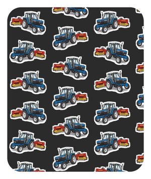 Furrow & Fields Baby Bodysuit Baby Ford 6640 Tractor Bodysuit – Charcoal Pattern Quality Farmers Merch