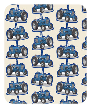 Furrow & Fields Baby Bodysuit Baby Ford 7000 Tractor Bodysuit – Cream Pattern Quality Farmers Merch