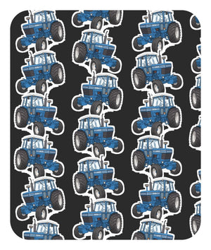 Furrow & Fields Baby Bodysuit Baby Ford 7700 Tractor Bodysuit – Charcoal Pattern Quality Farmers Merch