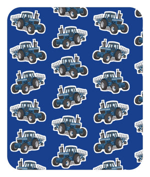 Furrow & Fields Baby Bodysuit Baby Ford 9700 Tractor Bodysuit – Blue Pattern Quality Farmers Merch