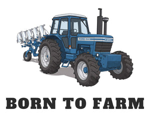 Furrow & Fields Baby Bodysuit Baby Ford 9700 Tractor Bodysuit – Born to Farm Quality Farmers Merch