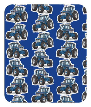 Furrow & Fields Baby Bodysuit Baby Ford TW-15 Tractor Bodysuit – Blue Pattern Quality Farmers Merch
