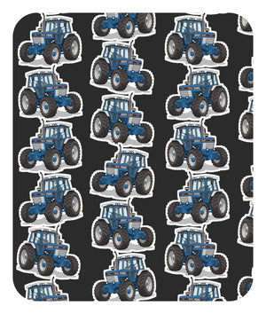 Furrow & Fields Baby Bodysuit Baby Ford TW-15 Tractor Bodysuit – Charcoal Pattern Quality Farmers Merch
