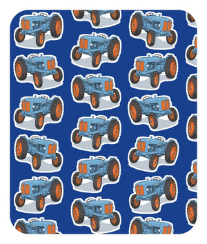 Furrow & Fields Baby Bodysuit Baby Fordson Major Tractor Bodysuit – Blue Pattern Quality Farmers Merch