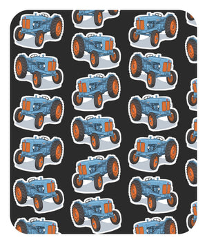 Furrow & Fields Baby Bodysuit Baby Fordson Major Tractor Bodysuit – Charcoal Pattern Quality Farmers Merch