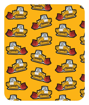Furrow & Fields Baby Bodysuit Baby JCB 112 Digger Bodysuit – Yellow Pattern Quality Farmers Merch
