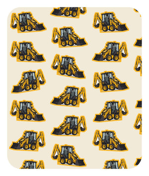 Furrow & Fields Baby Bodysuit Baby JCB 1CX Digger Bodysuit – Cream Pattern Quality Farmers Merch