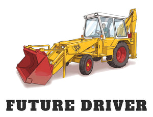 Furrow & Fields Baby Bodysuit Baby JCB 3C II Digger Bodysuit – Future Driver Quality Farmers Merch