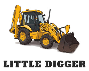 Furrow & Fields Baby Bodysuit Baby JCB 3CX Sitemaster Plus Digger Bodysuit – Little Digger Quality Farmers Merch