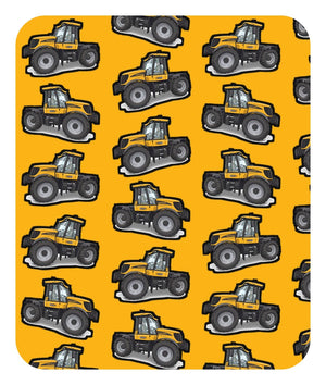 Furrow & Fields Baby Bodysuit Baby JCB Fastrac 3190 Tractor Bodysuit – Yellow Pattern Quality Farmers Merch