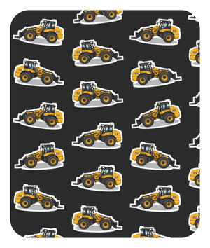 Furrow & Fields Baby Bodysuit Baby JCB TM420 Digger Bodysuit – Charcoal Pattern Quality Farmers Merch