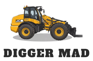 Furrow & Fields Baby Bodysuit Baby JCB TM420 Digger Bodysuit – Digger Mad Quality Farmers Merch