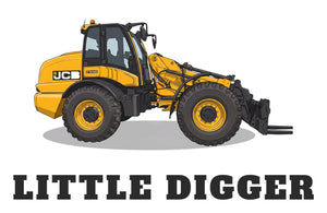 Furrow & Fields Baby Bodysuit Baby JCB TM420 Digger Bodysuit – Little Digger Quality Farmers Merch