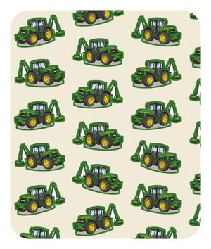 Furrow & Fields Baby Bodysuit Baby John Deere 6910 Tractor Bodysuit – Cream Pattern Quality Farmers Merch
