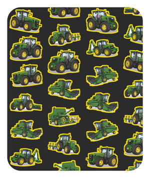 Furrow & Fields Baby Bodysuit Baby John Deere Tractors Bodysuit – Charcoal Pattern Quality Farmers Merch