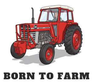 Furrow & Fields Baby Bodysuit Baby Massey Ferguson 188 Tractor Bodysuit – Born to Farm Quality Farmers Merch