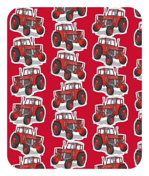 Furrow & Fields Baby Bodysuit Baby Massey Ferguson 188 Tractor Bodysuit – Red Pattern Quality Farmers Merch
