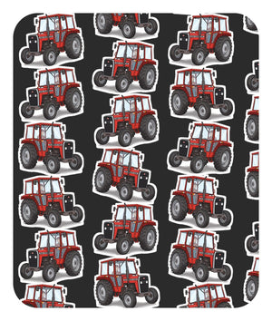 Furrow & Fields Baby Bodysuit Baby Massey Ferguson 240 Tractor Bodysuit – Charcoal Pattern Quality Farmers Merch