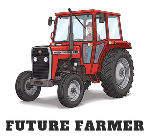 Furrow & Fields Baby Bodysuit Baby Massey Ferguson 240 Tractor Bodysuit – Future Farmer Quality Farmers Merch