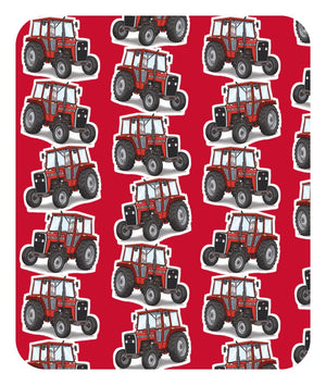 Furrow & Fields Baby Bodysuit Baby Massey Ferguson 240 Tractor Bodysuit – Red Pattern Quality Farmers Merch