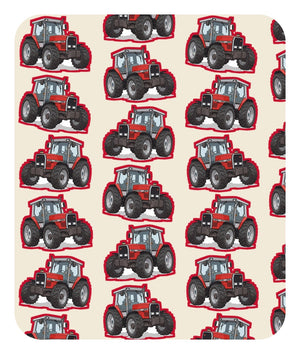 Furrow & Fields Baby Bodysuit Baby Massey Ferguson 3075 Tractor Bodysuit – Cream Pattern Quality Farmers Merch