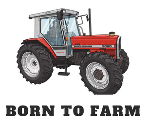 Furrow & Fields Baby Bodysuit Baby Massey Ferguson 3090 Tractor Bodysuit – Born to Farm Quality Farmers Merch