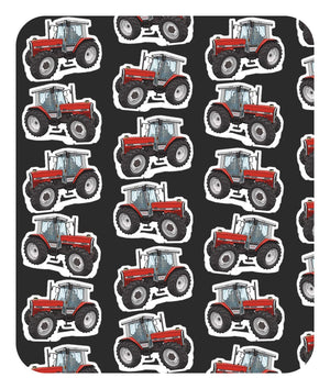 Furrow & Fields Baby Bodysuit Baby Massey Ferguson 3090 Tractor Bodysuit – Charcoal Pattern Quality Farmers Merch