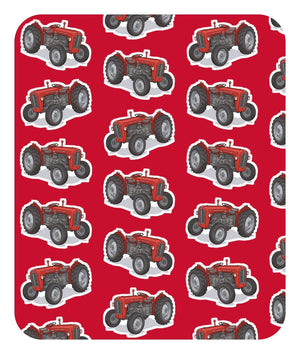 Furrow & Fields Baby Bodysuit Baby Massey Ferguson 35X Tractor Bodysuit – Red Pattern Quality Farmers Merch